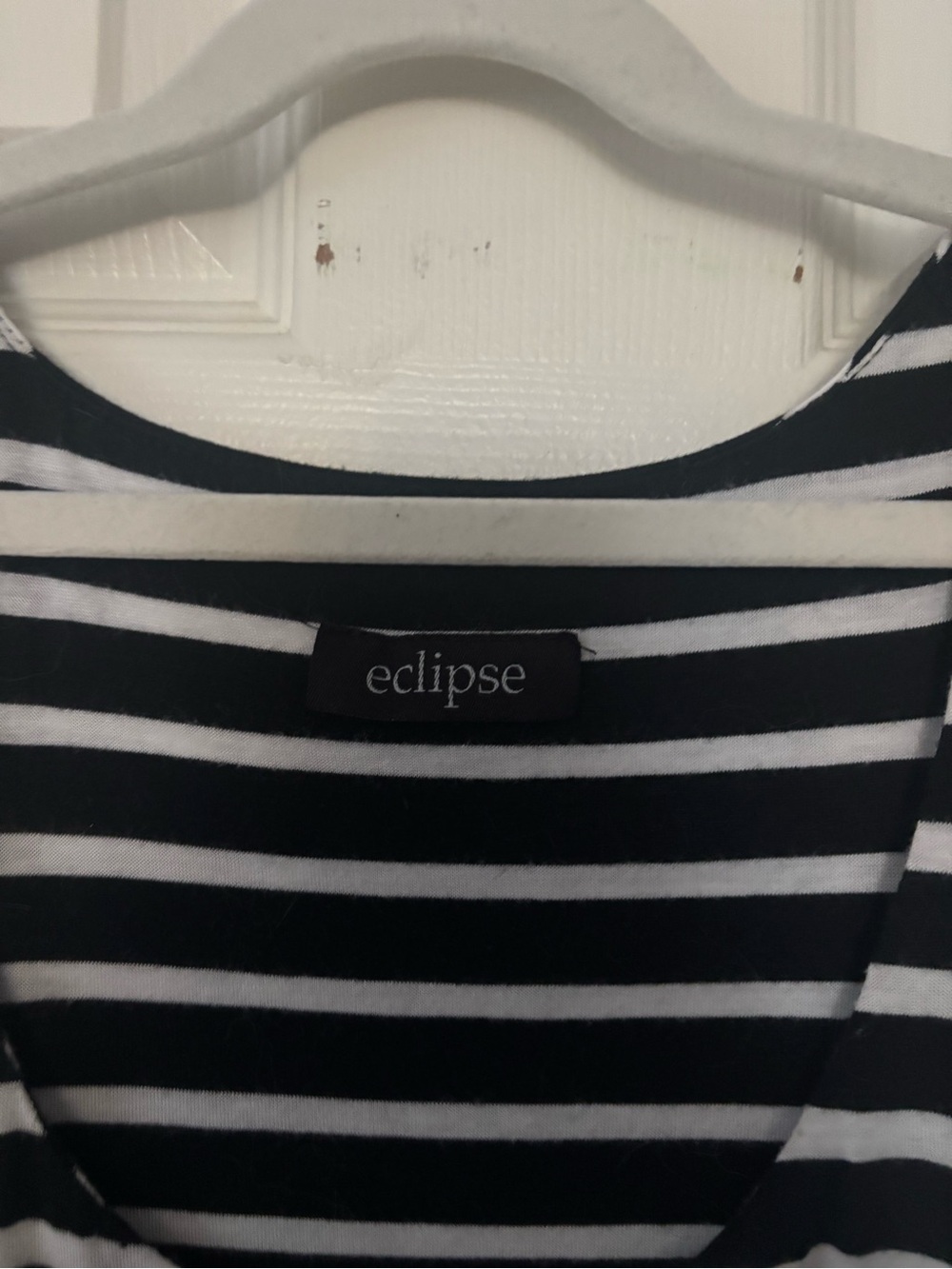 Eclipse Black & White Striped Tank Maxi Dress - Picture 2 of 2